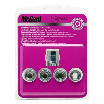 Комплект секреток McGard 24010 SU гайка 1/2В° конус 60° хром (без защитного кольца)