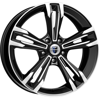 K&K Каррера 7x18 5x100 ET45 dia 67,1 алмаз черный Россия