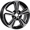 KDW KD1544 (15_Solaris II) 6x15 4x100 ET46 dia 54,1 black front polished