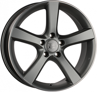 1000 Miglia MM1001 8x18 5x114,3 ET40 dia 67,1 matt anthracite polished lip