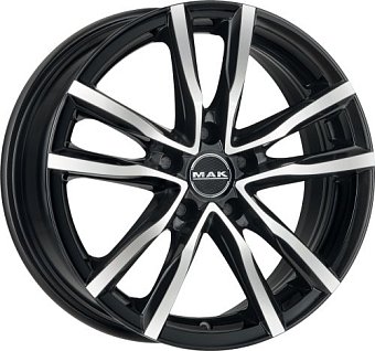 MAK Milano 7x17 5x114,3 ET48 dia 76 black mirror