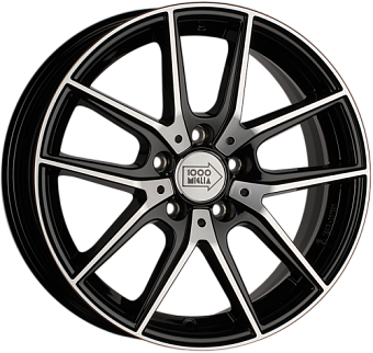 1000 Miglia MM041 6,5x16 5x112 ET42 dia 57,1 black polished 1000 Miglia MM041 6,5x16 5x112 ET42 dia 57,1 black polished