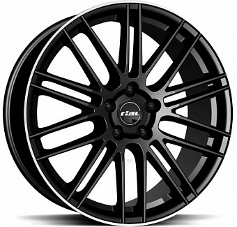 Rial KiboX 9,5x21 5x108 ET35 dia 63,3 diamond black lip polished