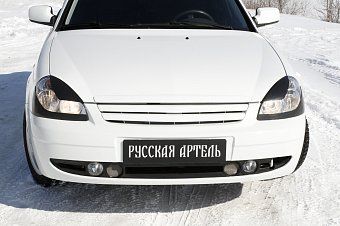 Накладки на передние фары для самостоятельного изготовления ресничек компл.-2 шт. для Lada Priora (хэтчбэк) (2012-2013)