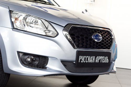 Зимняя заглушка решетки переднего бампера для Datsun on-DO (2014-н.в.) - 1