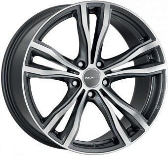 MAK X-Mode 11,5x21 5x120 ET38 dia 74,1 gun metallic mirror MAK X-Mode 11,5x21 5x120 ET38 dia 74,1 gun metallic mirror