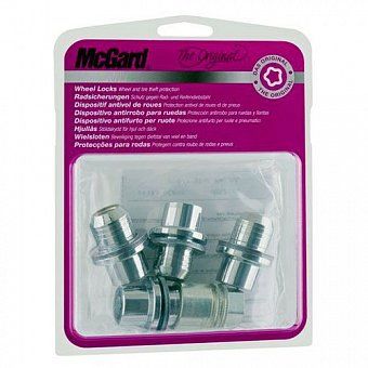 Комплект секреток McGard 21157 SU гайка M14x1,5 плоская хром (без защитного кольца)