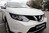 Накладки на передние фары (реснички) компл.-2 шт. для Nissan Qashqai (2014-2016)