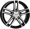 Dezent TZ dark 7,5x17 5x112 ET38 dia 66,6 black polished