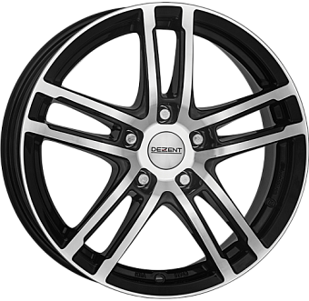 Dezent TZ dark 7,5x17 5x112 ET38 dia 66,6 black polished