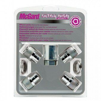 Комплект секреток McGard 21156 SL гайка M12x1,5 конус 60° хром (с защитным кольцом)
