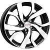 K&K Палермо 6,5x16 5x100 ET38 dia 67,1 алмаз черный Россия