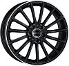 MAK Komet 8x19 5x112 ET43 dia 66,6 gloss black mirror ring
