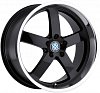 Beyern Rapp 8,5x18 5x120 ET40 dia 72 gloss black mirror cut lip