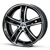 Antera 381 10x22 5x130 ET54 dia 71,6 diamond black front and lip polished