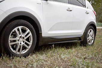 Тюнинг обвес порогов для Kia Sportage (2014-2015)