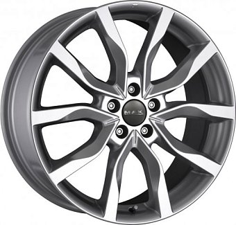 MAK Koln 9,5x21 5x114,3 ET48 dia 76 gun metallic mirror