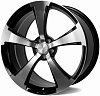 CMST CS727 11x21 5x112 ET49 dia 66.6 черный + полированные спицы