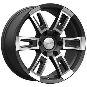 Скад Тор 8x18 6x139,7 ET25 dia 106,2 алмаз бархат новый Скад Тор 8x18 6x139,7 ET25 dia 106,2 алмаз бархат новый