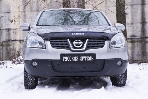 Зимняя заглушка решетки переднего бампера для Nissan Qashqai (2006-2010) - 1