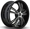 Harp Y-02 7,5x18 5x114,3 ET40 dia 72,6 glossy black - machIned face - glossy black lip