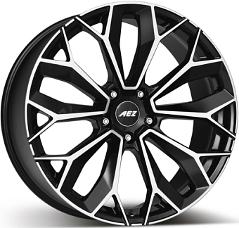 AEZ Leipzig dark 9,5x21 5x120 ET49 dia 72,6 black full polished