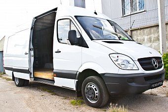 Накладка на порог боковой двери для Mercedes-Benz  Sprinter (2006-2013)