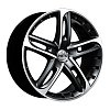 Antera 501 8,5x19 5x114,3 ET32 dia 75 racing black front polished