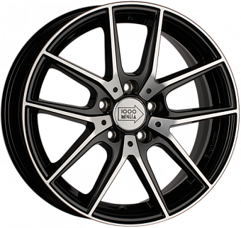 1000 Miglia MM041 6,5x16 5x114,3 ET42 dia 67,1 black polished