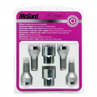 Комплект секреток McGard 37184 SU болт M14x1,5 конус 60° хром (без защитного кольца)