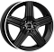 gloss black mirror ring