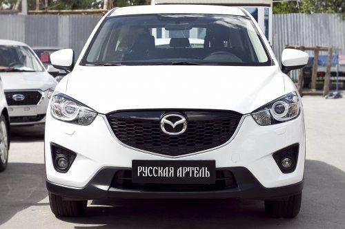 Накладки на передние фары (реснички) компл.-2 шт. для Mazda CX-5 (2011-2015) - 1