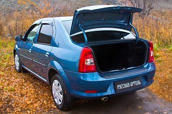 Накладка на задний бампер для Renault Logan (2010-2013)