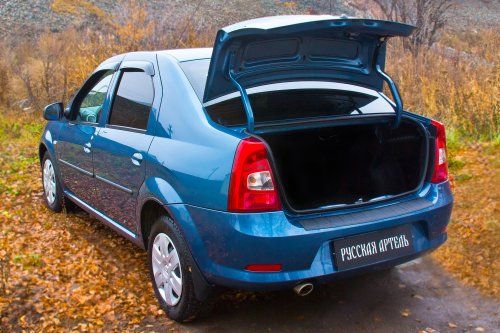 Накладка на задний бампер для Renault Logan (2010-2013) - 1