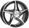 Enzo 101 dark 6.5x15 5x114.3 ET48 dia 71.6 black polished