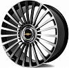 CMST DS449 9x22 6x139.7 ET25 dia 78.1 черный + полированные спицы