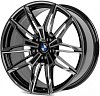 CMST FG791 8.5x19 5x112 ET30 dia 66.6 черный + полированные спицы